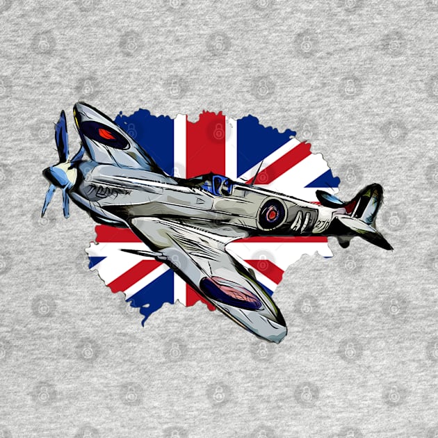 Spitfire - Union Jack by OzInke